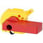 Supplerende håndtag til dørmonteret roterende betjeningsmekanisme, rød / gul, op til 150A, tilbehør til støbt kabinetafbryder 3LD5 UL 3LD9247-3C miniature