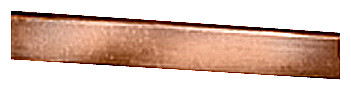 Flad kobberstang 20 x 10 mm ca. 2 meter lang fortinnet. 8WC5063