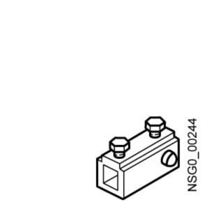 Reducer 8 mm / 6 mm Reservedel til Dørkobling drejemekanisme 8UC7 til forlængeraksler 6x 6 mm 8UC7058