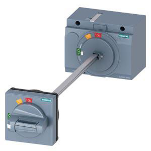 Dørmonteret roterende operatørstandard, stiv uden tolerance adapter IEC IP65 med tilbehør til dørlås til: 3VA2 100/160/250 3VA9267-0FK61