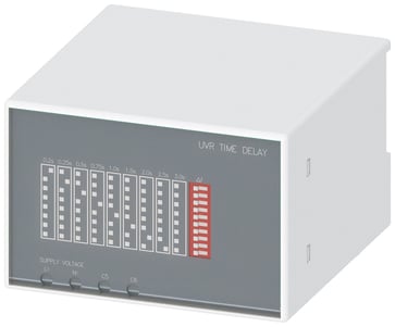 Tidsforsinkelsesenhed (justerbar) til underspændingsfrigivelse UVR 48V AC / DC standard skinnemonteringstilbehør til afbryder 3WL10 / 3VA27 3VW9011-0AE11