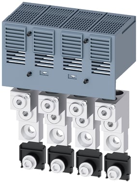 CU-ledningsterminal CU 2-kabler med hjælpelederspændingshane 4 enheder tilbehør til: 3VA5 / 6400/600 3VA9474-0JL23