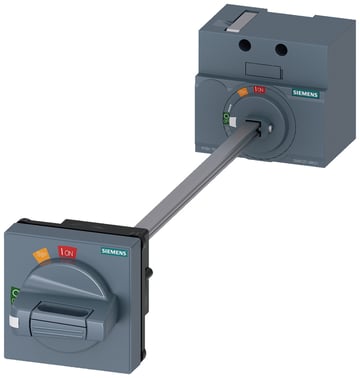Dørmonteret roterende operatør standard IEC IP65 med dørlås, tilbehør til: 3V. 3VA9137-0FK21