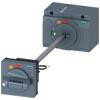 Dørmonteret roterende operatør standard IEC IP65 med dørlåsebelysning. sæt. 3VA9277-0FK23