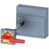 Dørmonteret roterende operatør kommer frem. slukket for IEC IP65 med dørlåselys. sæt. 3VA9687-0FK27
