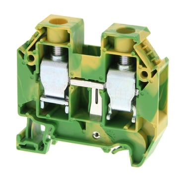 Ground DIN-skinne klemrække med skruetilslutning til montering på TS 35; nominelle tværsnit 16 mm; bredde 12 mm; farve grøn/gul XW5G-S16-1.1-1 669277