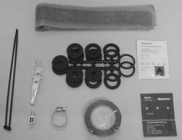 Gelforsegling kit til 1 kabel Ø8-22 mm for SCIL fibermuffe EM1595-001