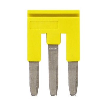 Cross bar for terminal blocks 6.0mm² screwmodels 3 poles Yellow color XW5S-S6.0-3 669298