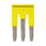 Cross bar for terminal blocks 6.0mm² screwmodels 3 poles Yellow color XW5S-S6.0-3 669298 miniature