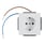 Socket outlet Schuko,1-g, LED light, white 2CKA002013A5294 miniature