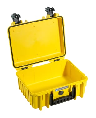 OUTDOOR case in yellow with padded partition inserts 330x235x150 mm Volume: 11,7 L Model: 3000/Y/RPD 70515313
