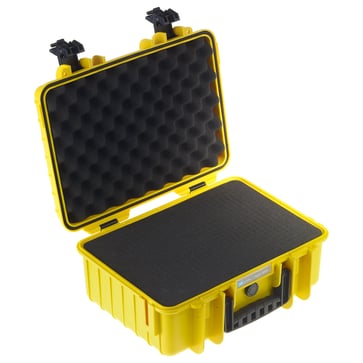 OUTDOOR case in yellow with foam insert 385x265x165 mm Volume: 16,6 L Model: 4000/Y/SI 70515410