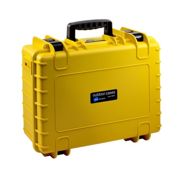 OUTDOOR case in yellow with foam insert 430x300x170 mm Volume: 22,1 L Model: 5000/Y/SI 70515510