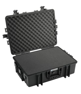 OUTDOOR case in black with foam insert 585x415x210 mm Volume: 51 L Model: 6500/B/SI 70515655