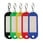 Key tags in plastic with S-type keyring (5x2 Pcs. assorted colors) 20327205 miniature
