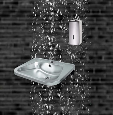 Intra Juvel RS72 wash basin stainless steel wall hung RS72STD