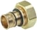 Kemper pressfit union connector f/Mepla 26 x 3,0 mm with 1" coupling nut gunmetal 4764002000 miniature