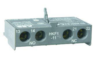 Hjælpekontakt HKF1-11, 1NO+1NC, frontmontage, for MS116, MS/MO132, MS132-T, MS/MO165 1SAM201901R1001