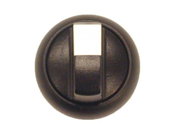 Selector switch, toggle, 3 positions, black, momentary 216871
