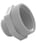 Overgangsmuffe polyamid grå PG16/M25 1897P16M25 miniature
