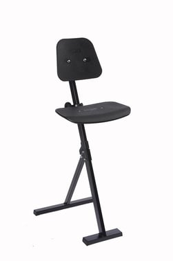 Sit-stand, painted with seat and back in plastic 751020
