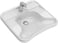 Ifö Care washbasin with taphole with out overflow 660 x 575 x 190 mm 500.655.01.2 miniature