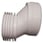 Toilet connector excentric 40 mm 617854236 miniature