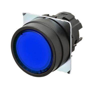 bezel plastic flatmomentary cap color transparent blue lighted A22NZ-BNM-TAA 661165