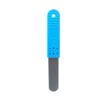 Søgerblad 0,05 mm med plastik håndtag (lyseblå) 10590005