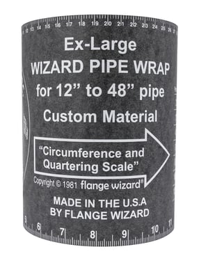 FLANGE WIZARD Wrap-Around WW-19 Extra-Large for 12"-48" rør (180" Længde / 7" Bredde) 35171240