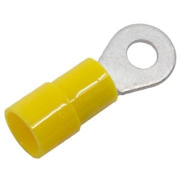 ABIKO Pre-insulated ring terminal KA4643R-PB-UL, 4-6mm², M4, Yellow 7298-031102