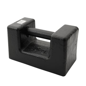 Block test weight 10kg / 500mg M1 in cast iron with hand grip 18625110