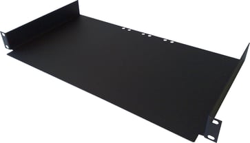 19" shelf, 1U-250mm, front mounted, black 95180