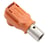 Connector stikforbindelse 1 Poles 300A orange Amphenol Industrial 302-20-324 miniature