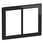 LK FUGA® Design ramme - PURE Glas 1 x 2 Modul 560D4215 miniature