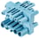 GST18I5 Fordelerblok for twist montageplade blå 92.050.7453.0 miniature