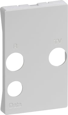 LK FUGA afdækning for antenneudtag TV/R og Data slutdåse (multimedie) type TD272E, Class A+, 1,5 modul, lysegå 530D5940