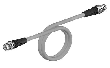 EtherCAT kabel, forbedret skjold, M12 straight plug/M12 straight plug, 0,5 m XS5W-T421-BM2-SS 671201