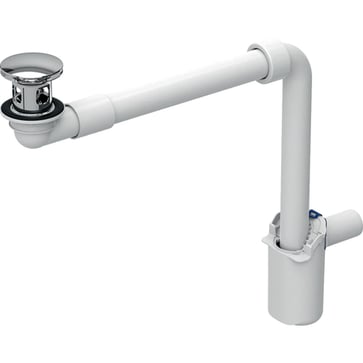 Geberit CLOU håndvaskafløb 32 mm med udvendige ventilpropper og trykaktivering 152.073.21.1