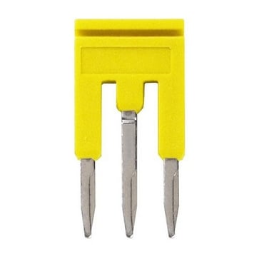 Cross bar for terminal blocks 1mm² push-in plusmodels 3 poles yellow color XW5S-P1.5-3YL 669971
