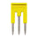 Cross bar for terminal blocks 1mm² push-in plusmodels 3 poles yellow color XW5S-P1.5-3YL 669971 miniature