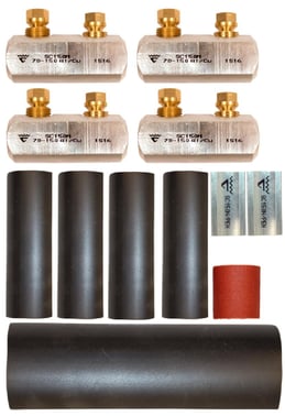 Complete shearbolt connector kit KSC150N-1-4HS, 70-150mm² 1 kV 7321-007300