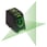 Elma Laser x2, grøn krydslaser for ekstra synlighed 5706445677009 miniature