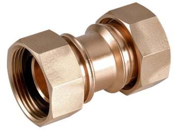 Kemper screw connection 1" nut/nut gunmetal/EPDM 1010602000