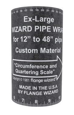 FLANGE WIZARD Wrap-Around WW-19 Extra-Large for 12"-48" pipes (180" Length / 7" Width) 35171240