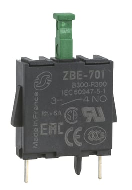 Harmony kontaktelement med 1xNO kontakt for montage på printplader (PCB) ZBE701