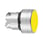 Harmony trykknaphoved i metal med fjeder-retur og plan trykflade med høj kant i gul farve ZB4BA54 miniature