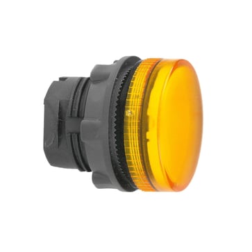 Harmony signallampehoved i plast for BA9s med riflet linse til udendørs brug i orange farve ZB5AV05S