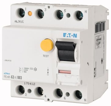 Residual current circuit breaker 80A 170335