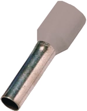 Isoleret terminalrør grå 4mm² L=12mm ICIAE412